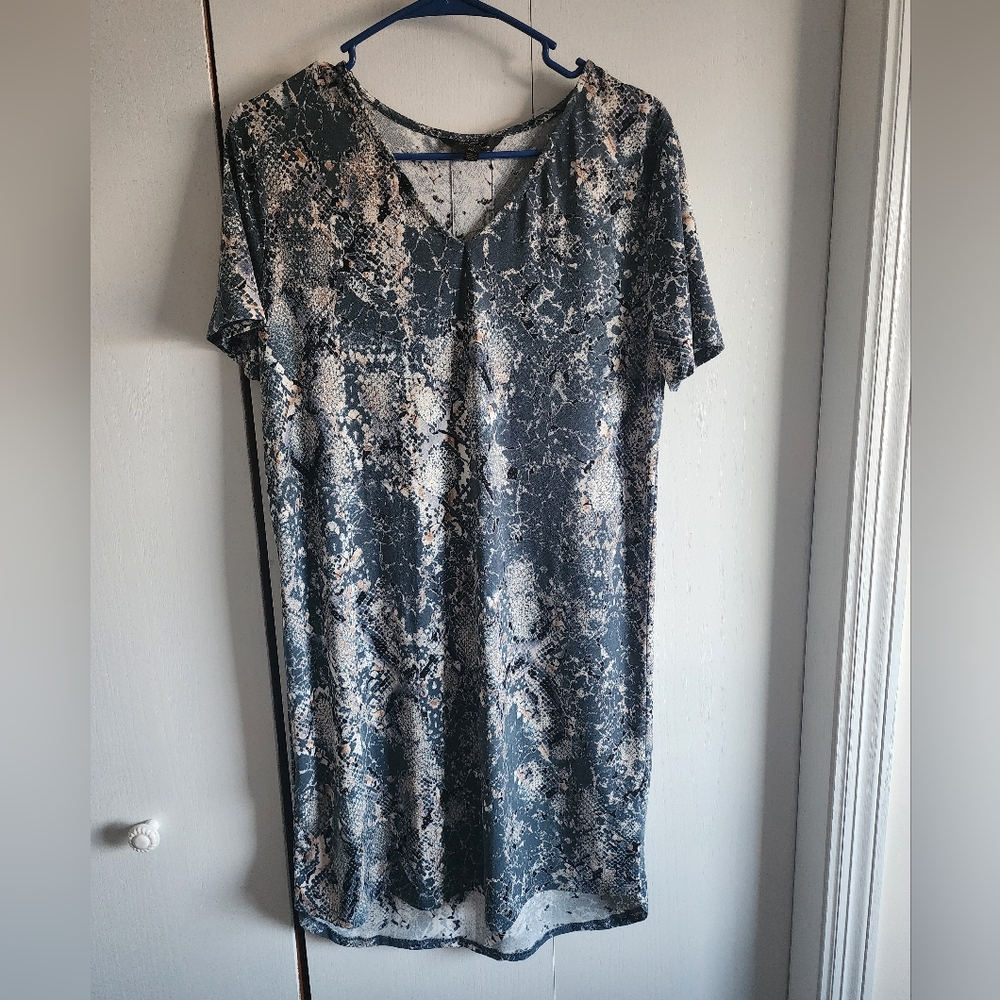 Christian Siriano Short Sleeve Dress - Multi-Colored